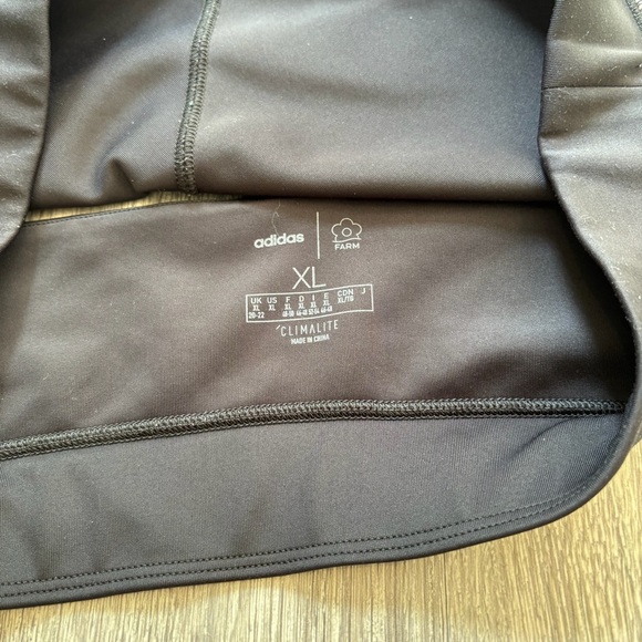 Adidas and Farm Green and Black Sports Bra - Picture 4 of 6